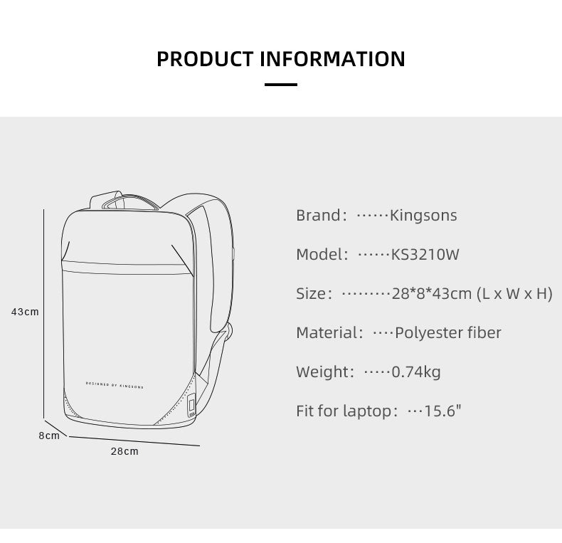Slim Business Laptop Backpack