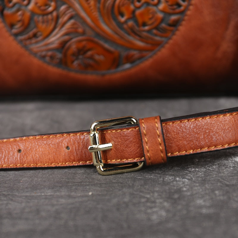 2023 New High Quality Women Handbag Retro Handmade Shoulder Bag