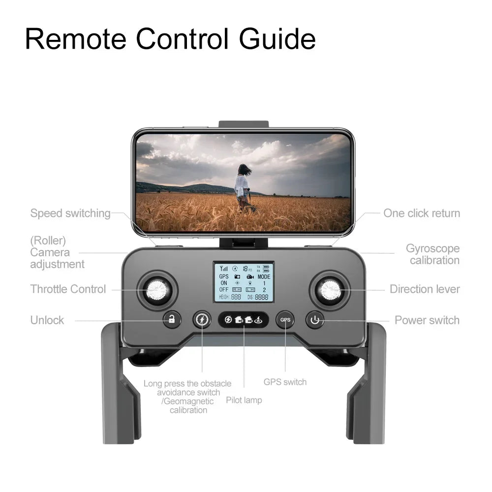 Xiaomi Mijia V198GPS Drone 4K Professional FPV Brushless Laser obstacle avoidance Aerial Optical Foldable Quadcopter Mini 8K Dron