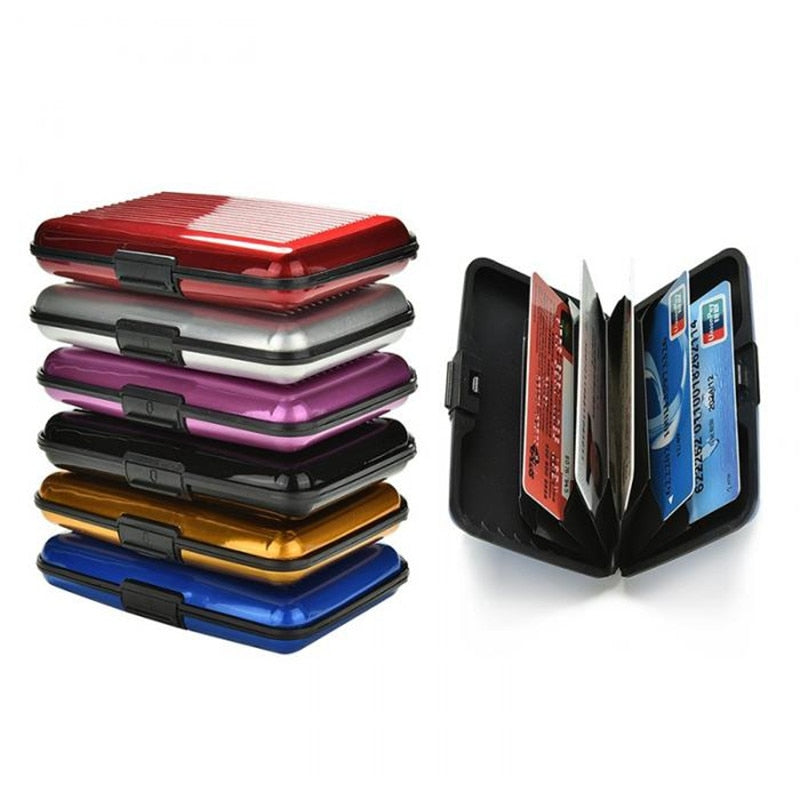 Hard Case Wallet Solid Credit Card Anti-Scanning Protect Card Holder