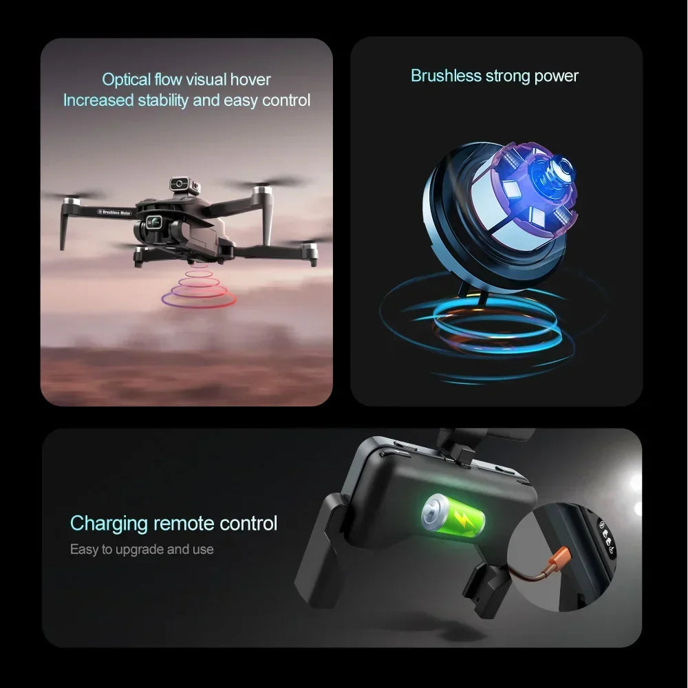 Xiaomi V168 GPS Drone 4K Professional HD Dual Camera 8K Dron Brushless Motor 5G WIFI FPV Foldable RC Quadcopter Helicopter