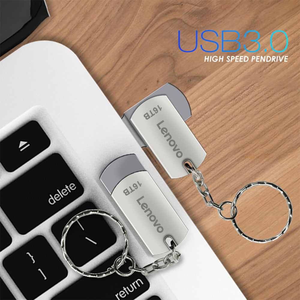 Lenovo USB 3.0 Pendrive 16TB High Speed Flash Metal Pen Drive