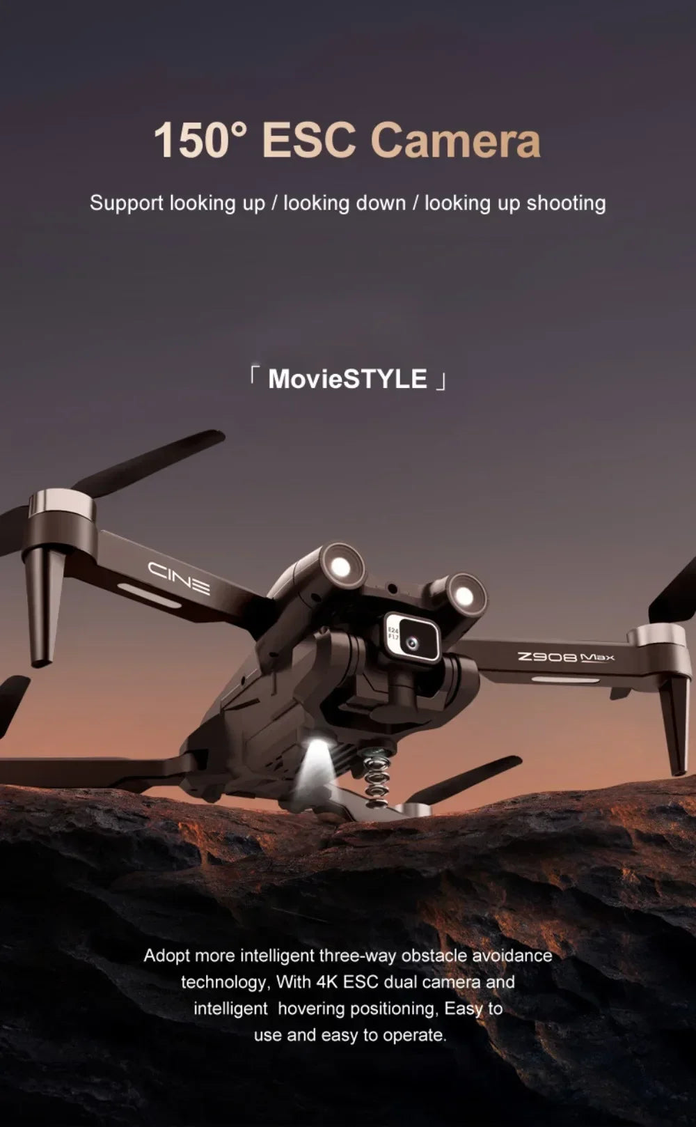 Xiaomi Mijia Z908 Pro /MAX 8K Drone ESC Professional 4K Dron Optical Flow Localization 3sided Obstacle Avoidance Quadcopter