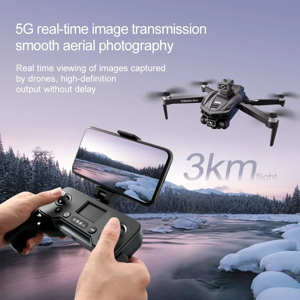 Xiaomi V168 GPS Drone 4K Professional HD Dual Camera 8K Dron Brushless Motor 5G WIFI FPV Foldable RC Quadcopter Helicopter