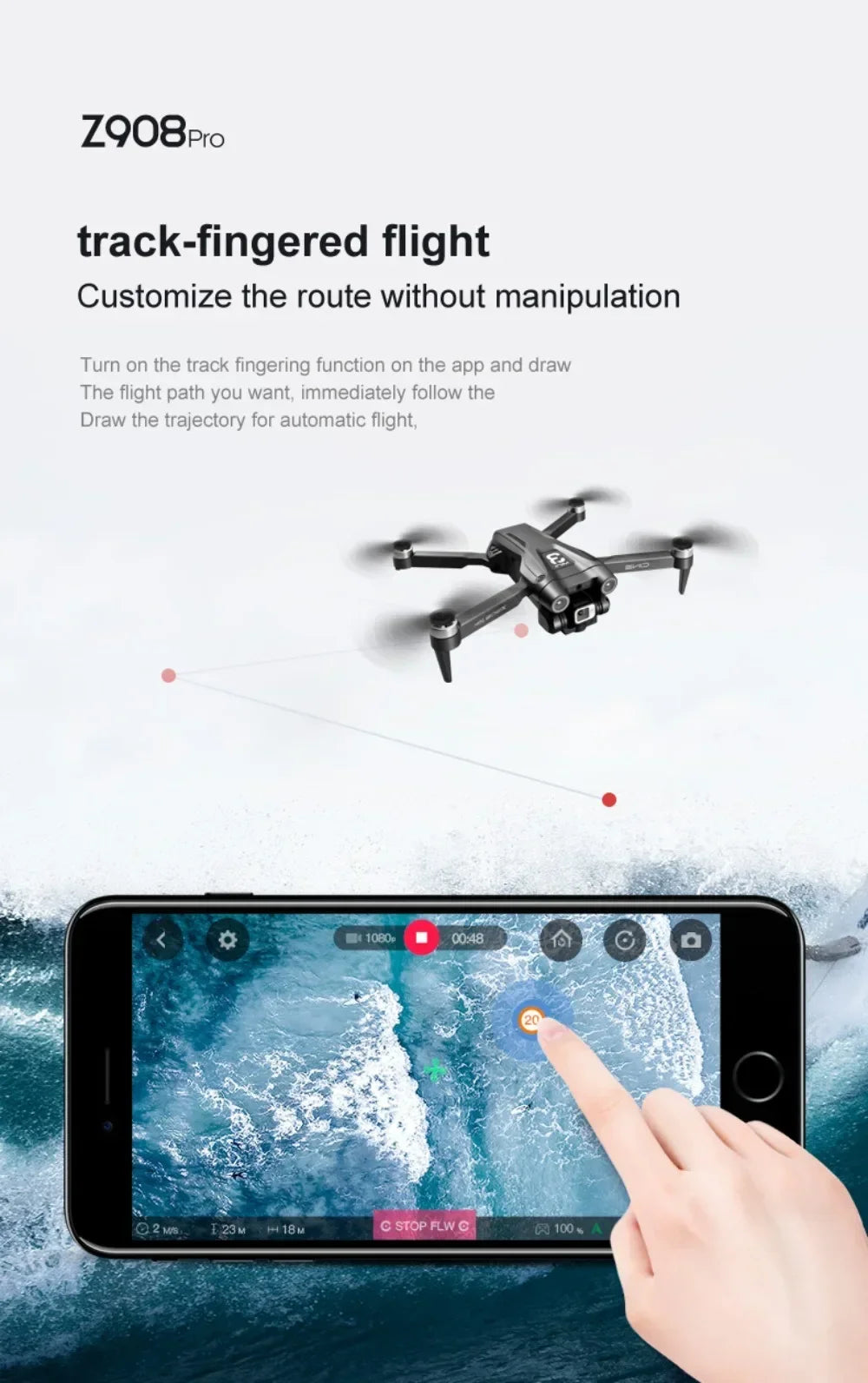 Xiaomi Mijia Z908 Pro /MAX 8K Drone ESC Professional 4K Dron Optical Flow Localization 3sided Obstacle Avoidance Quadcopter