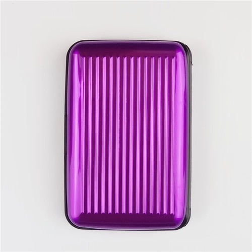 Hard Case Wallet Solid Credit Card Anti-Scanning Protect Card Holder