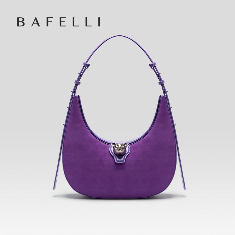 BAFELLI 2023 NEW WOMEN'S HANDBAG CAT SERIES GENUINE LEATHER LUXURY BRAND FASHION SHOULDER BAG