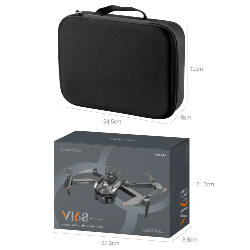 Xiaomi V168 GPS Drone 4K Professional HD Dual Camera 8K Dron Brushless Motor 5G WIFI FPV Foldable RC Quadcopter Helicopter