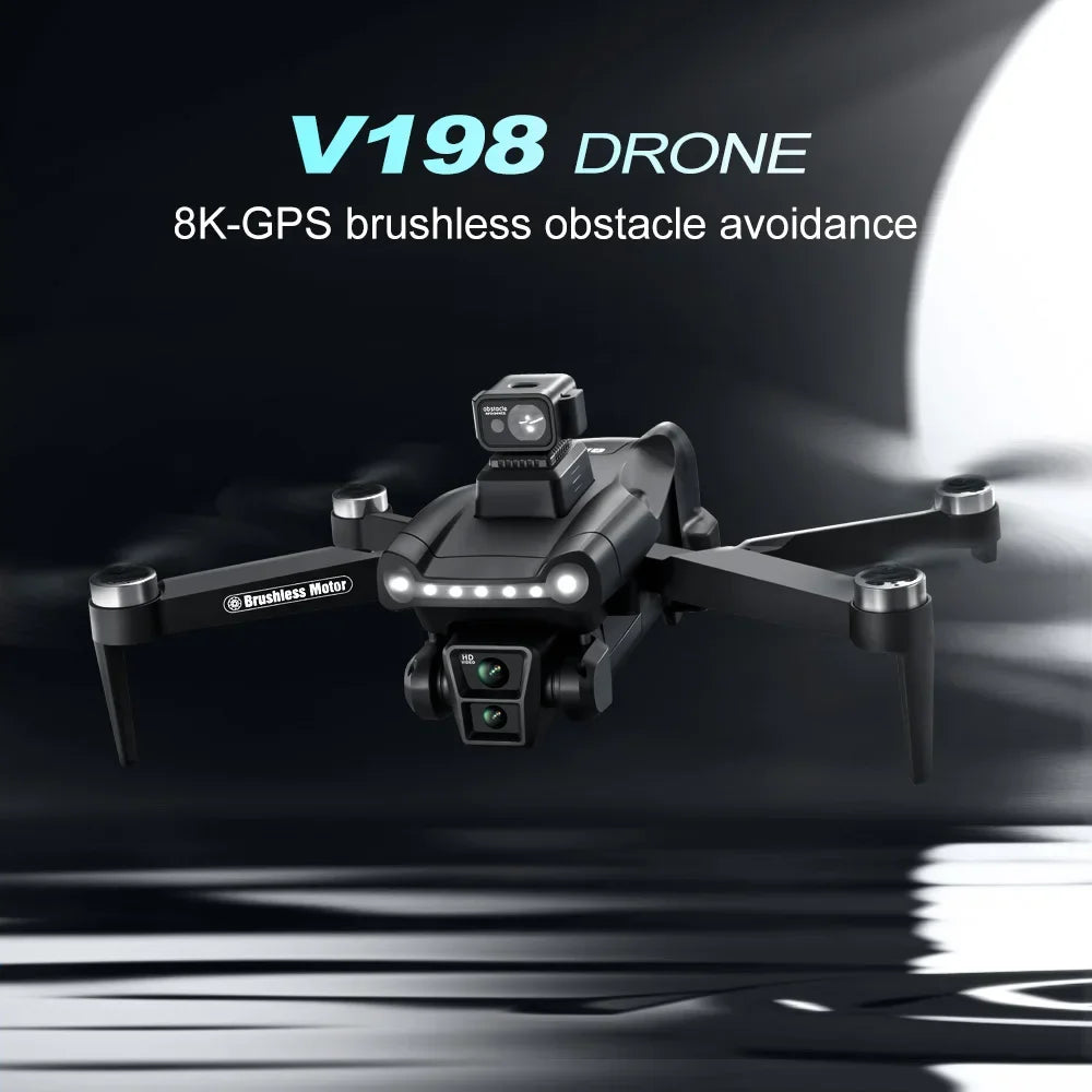 Xiaomi Mijia V198GPS Drone 4K Professional FPV Brushless Laser obstacle avoidance Aerial Optical Foldable Quadcopter Mini 8K Dron