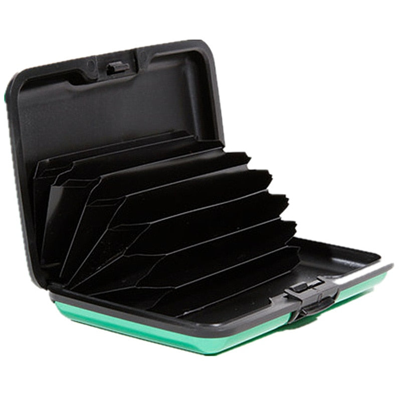 Hard Case Wallet Solid Credit Card Anti-Scanning Protect Card Holder