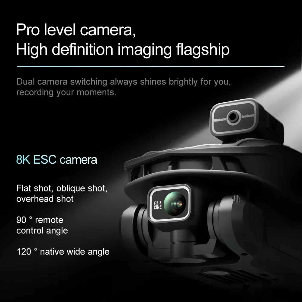 Xiaomi V168 GPS Drone 4K Professional HD Dual Camera 8K Dron Brushless Motor 5G WIFI FPV Foldable RC Quadcopter Helicopter