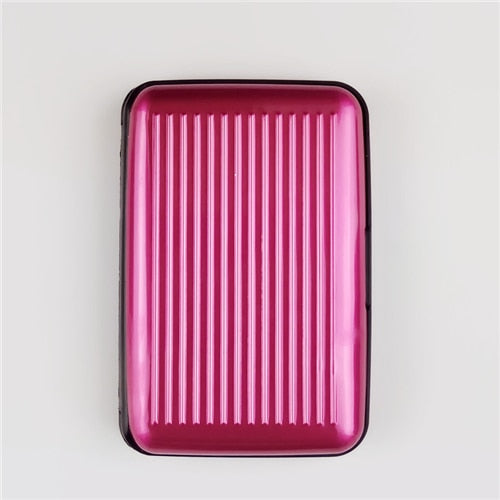 Hard Case Wallet Solid Credit Card Anti-Scanning Protect Card Holder