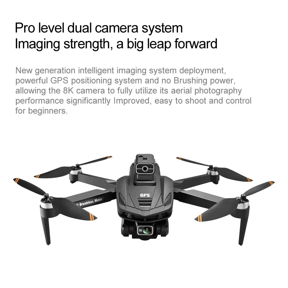 Xiaomi V168 GPS Drone 4K Professional HD Dual Camera 8K Dron Brushless Motor 5G WIFI FPV Foldable RC Quadcopter Helicopter