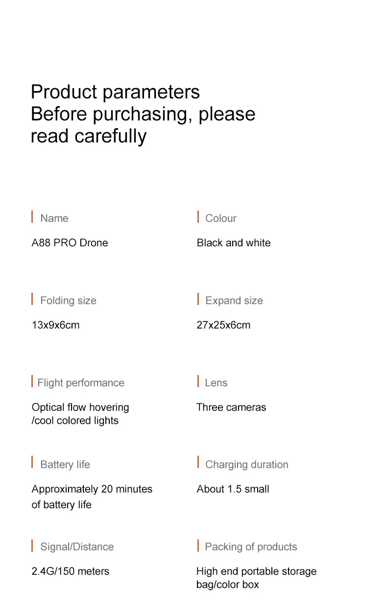 Xiaomi Mijia A88 Drone 8K HD Camera Profesional Optical Flow Obstacle Avoidance Brushless Foldable Quadcopter RC Dron Original
