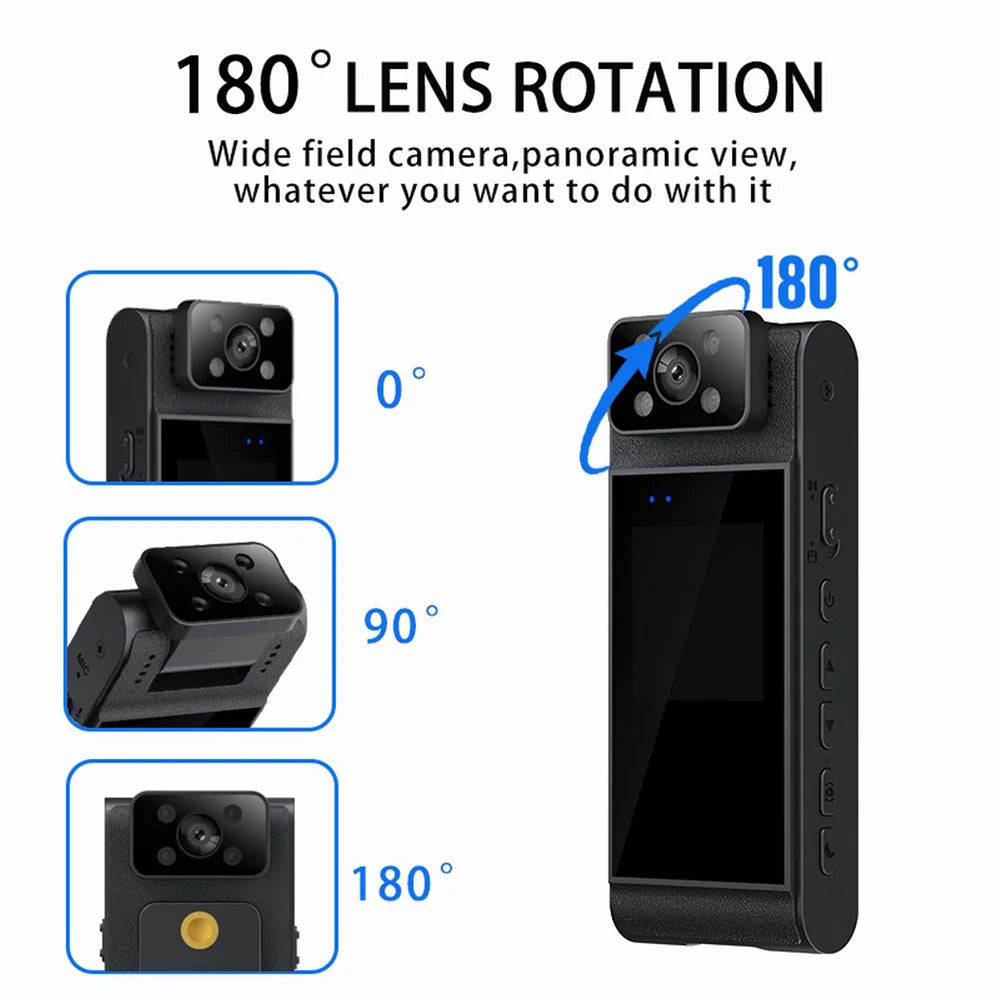 HD 4K Mini Camera WiFi Portable Small Digital Video Recorder Police BodyCam Infrared Night Vision Miniature Camcorder