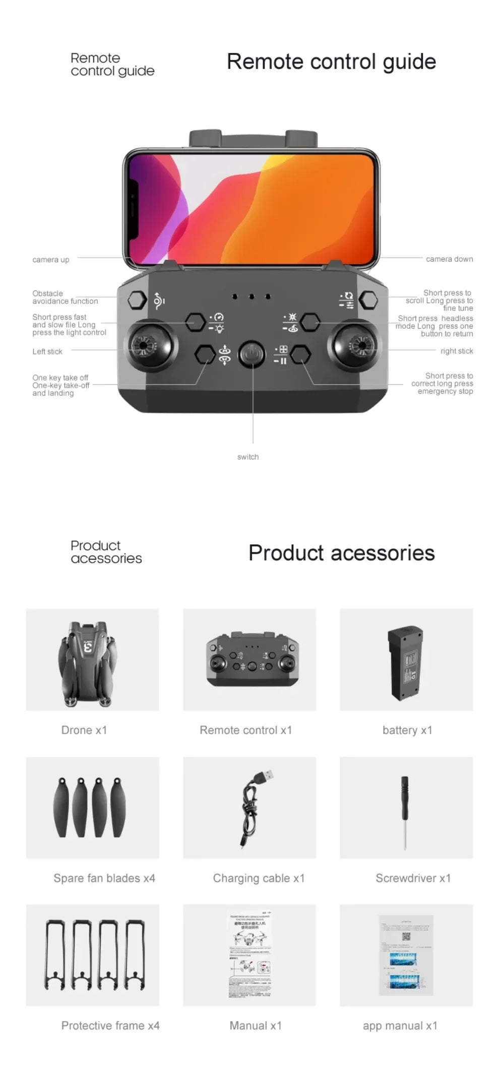 Xiaomi Mijia Z908 Pro /MAX 8K Drone ESC Professional 4K Dron Optical Flow Localization 3sided Obstacle Avoidance Quadcopter