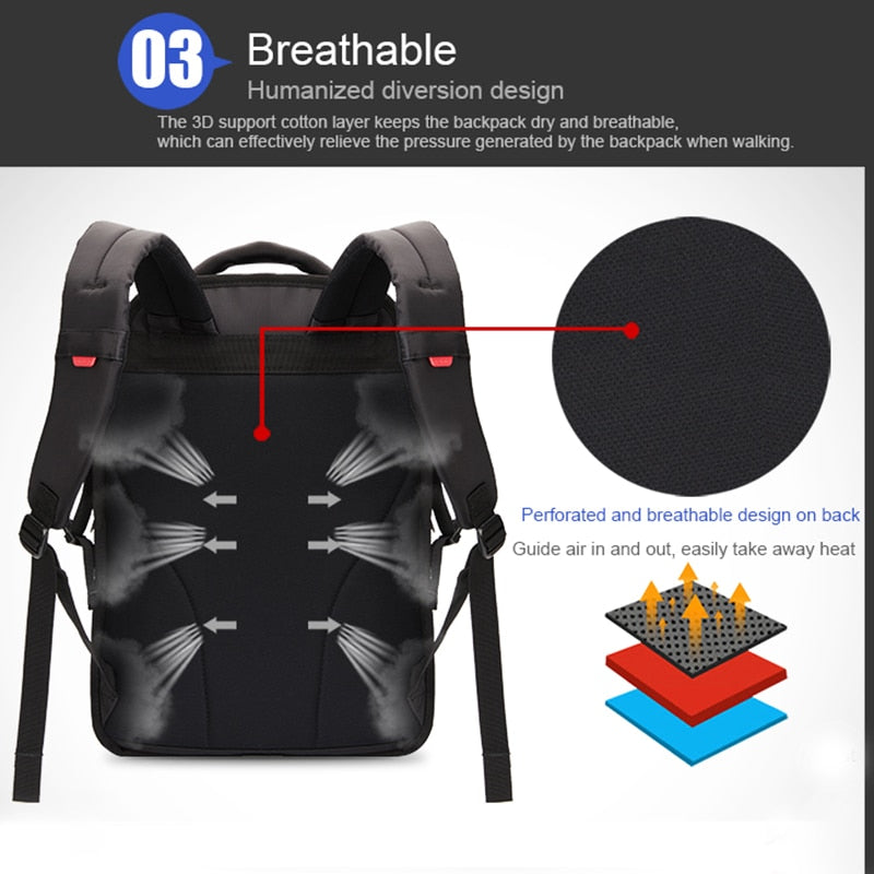 14 Inch Laptop Waterproof Backpack