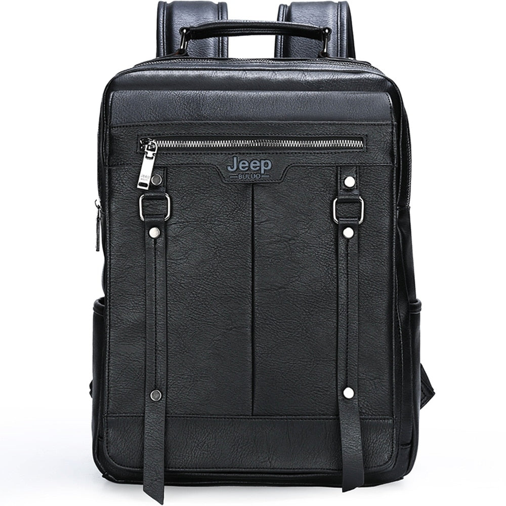 Trend Leather Laptop Backpack For Men