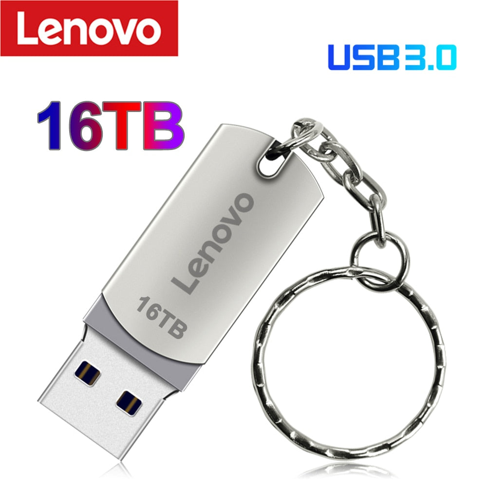 Lenovo USB 3.0 Pendrive 16TB High Speed Flash Metal Pen Drive