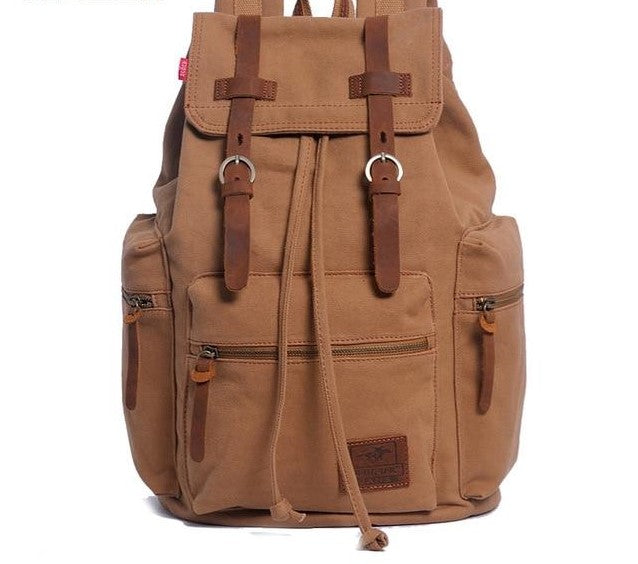 Vintage Canvas Travel Backpack