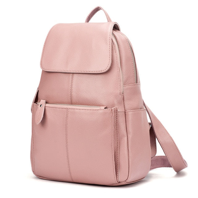 Soft Genuine Leather Large Women Backpack - roll4u
