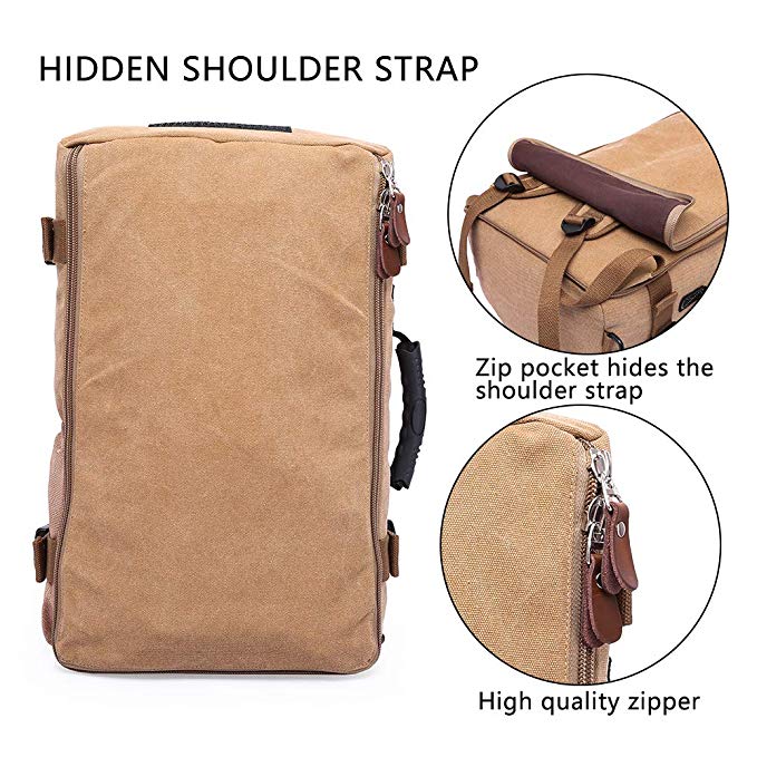 40L Vintage Canvas Travel Backpack