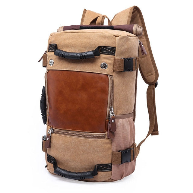 40L Vintage Canvas Travel Backpack