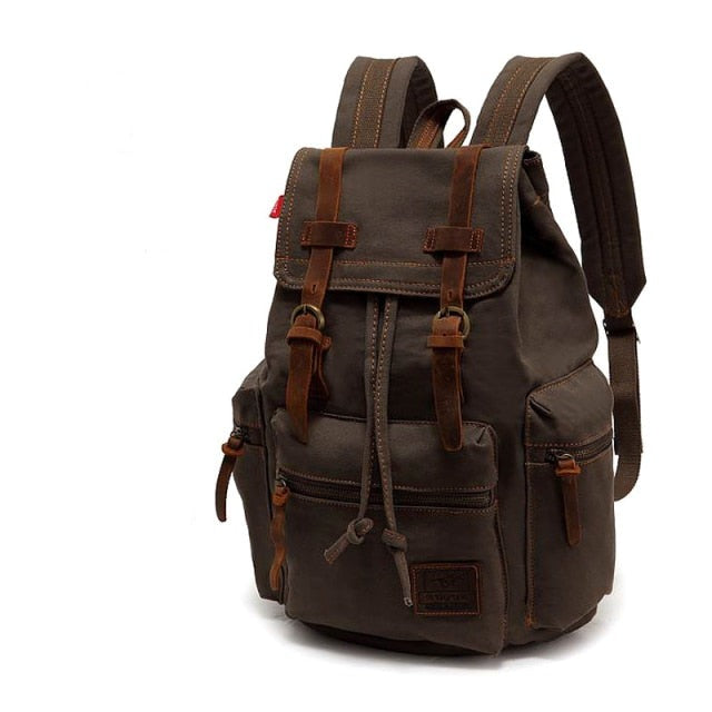 Vintage Canvas Large Capacity Travel Backpack