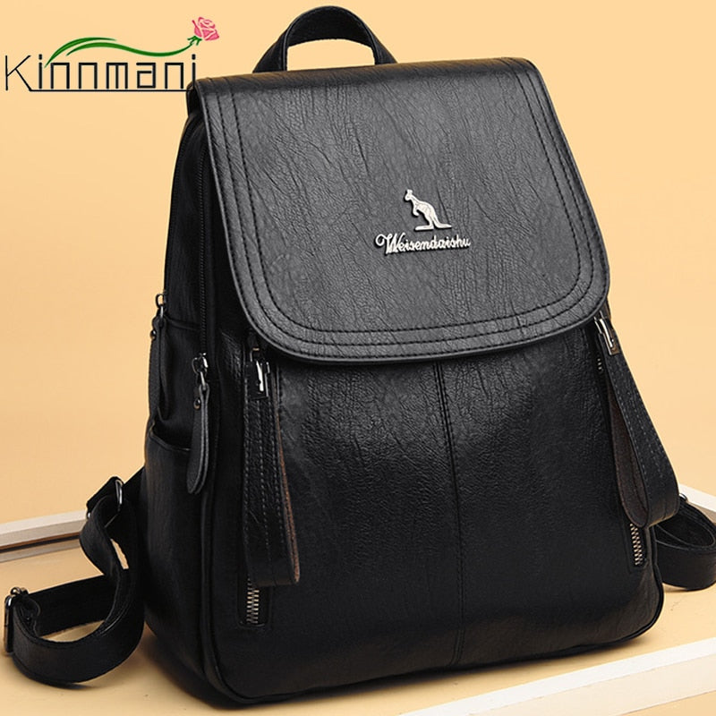 Classic Sheepskin Backpack For Women