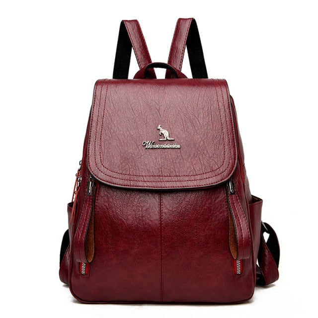 Classic Sheepskin Backpack For Women