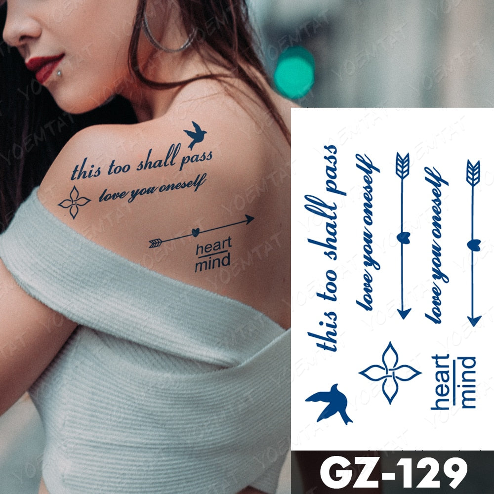 Two Weeks Lasting Waterproof Temporary Tattoo