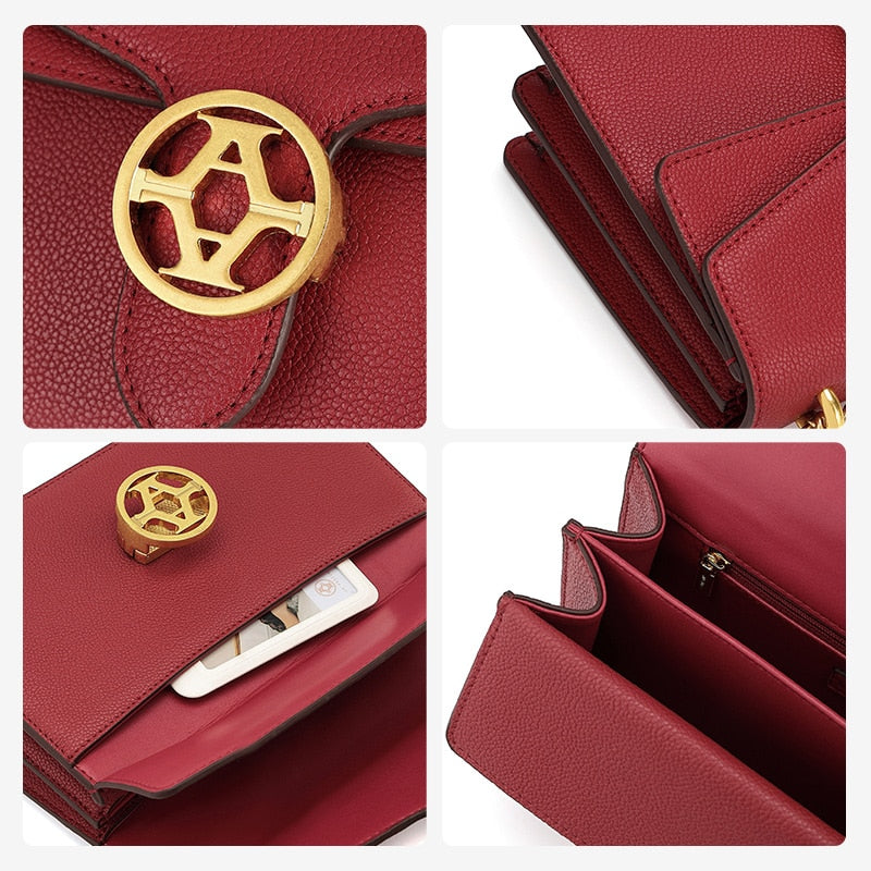 LA FESTIN New Fashion Luxury Women Handbag Temperament One-Shoulder Messenger Bag Classic Chain Leather Niche