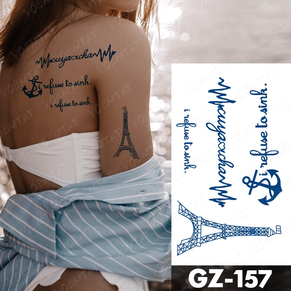 Two Weeks Lasting Waterproof Temporary Tattoo