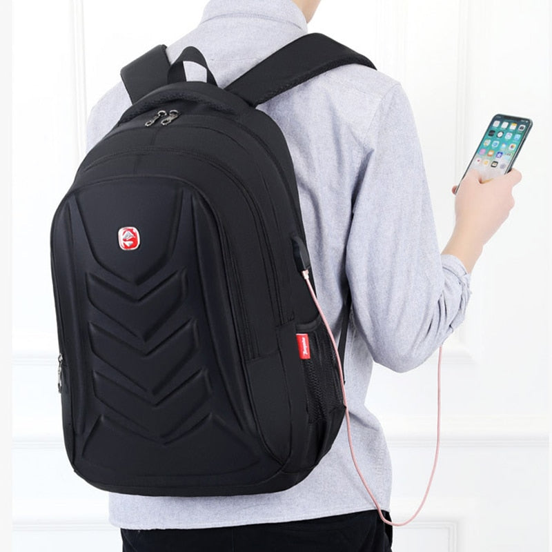 Laptop Backpack USB Charger Port Waterproof Travel School Bag