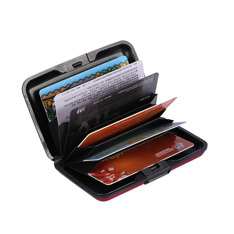 Hard Case Wallet Solid Credit Card Anti-Scanning Protect Card Holder