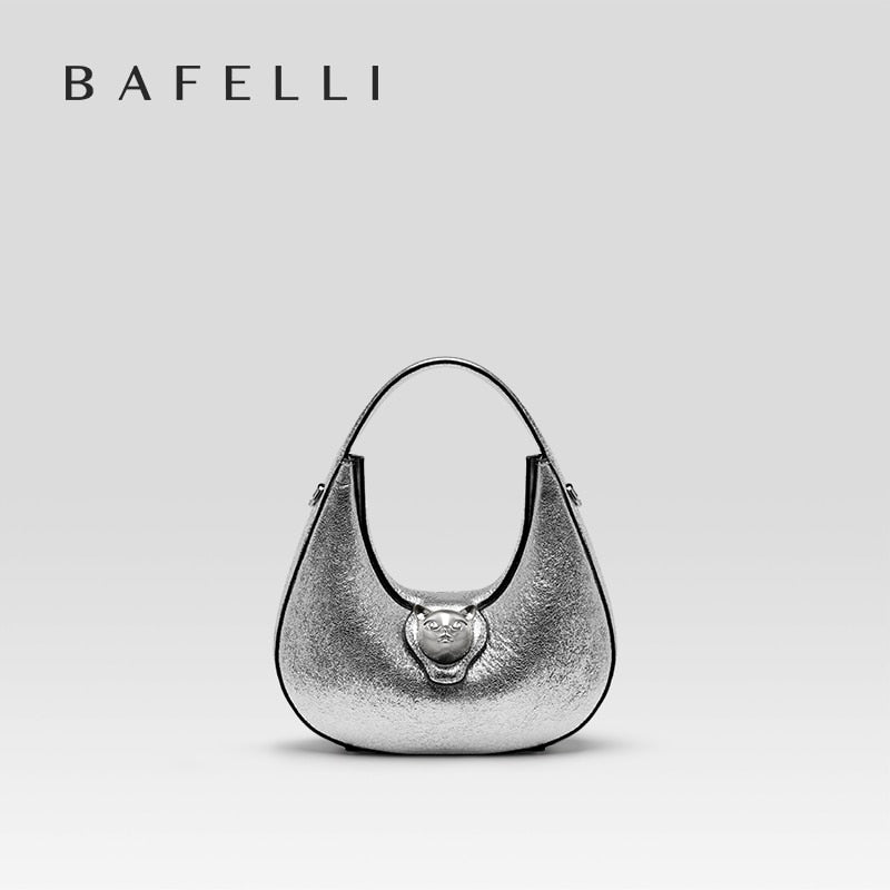 BAFELLI 2023 NEW WOMEN'S HANDBAG CAT SERIES GENUINE LEATHER LUXURY BRAND FASHION SHOULDER BAG