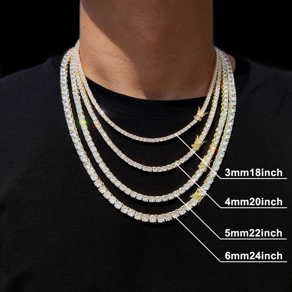 Hip Hop Jewelry Iced Out Tennis Chain