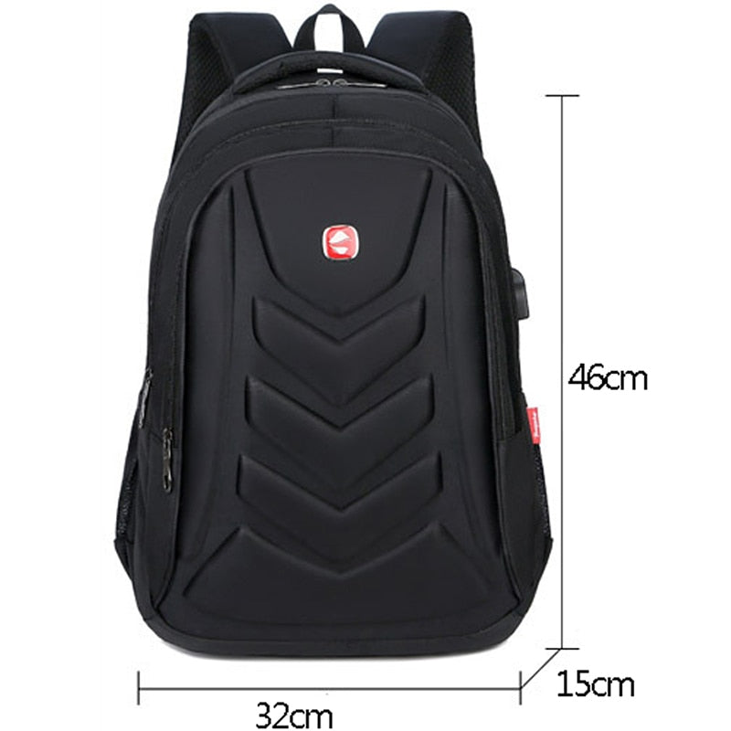 Laptop Backpack USB Charger Port Waterproof Travel School Bag