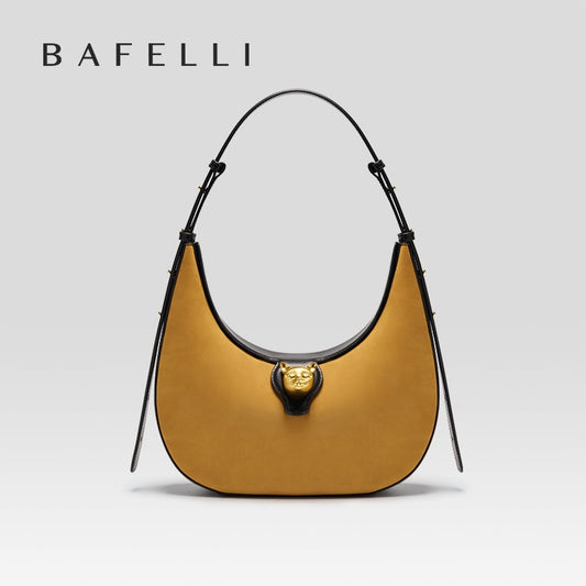 BAFELLI 2023 NEW WOMEN'S HANDBAG CAT SERIES GENUINE LEATHER LUXURY BRAND FASHION SHOULDER BAG