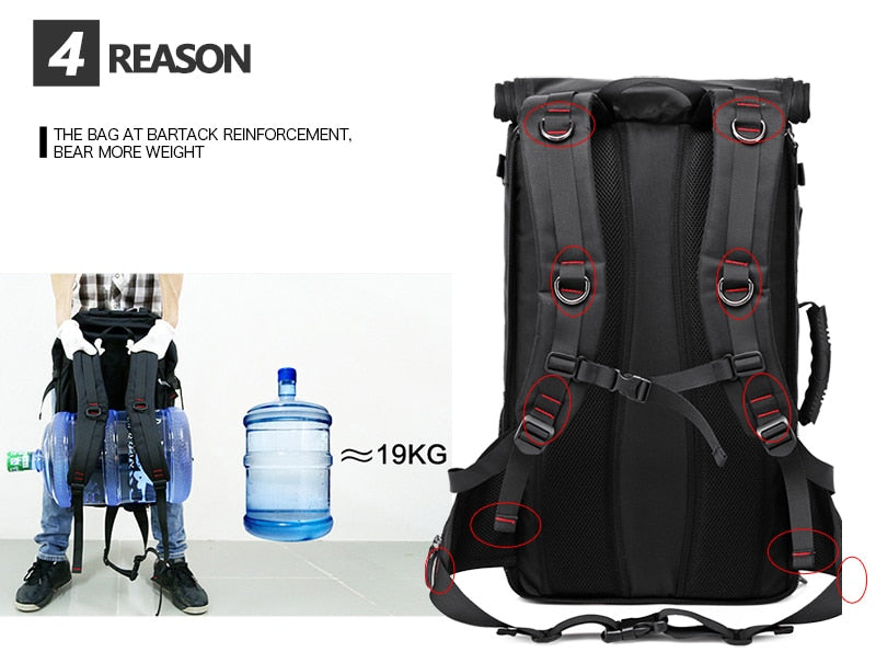 50L Waterproof Travel Backpack Fast Delivery USA