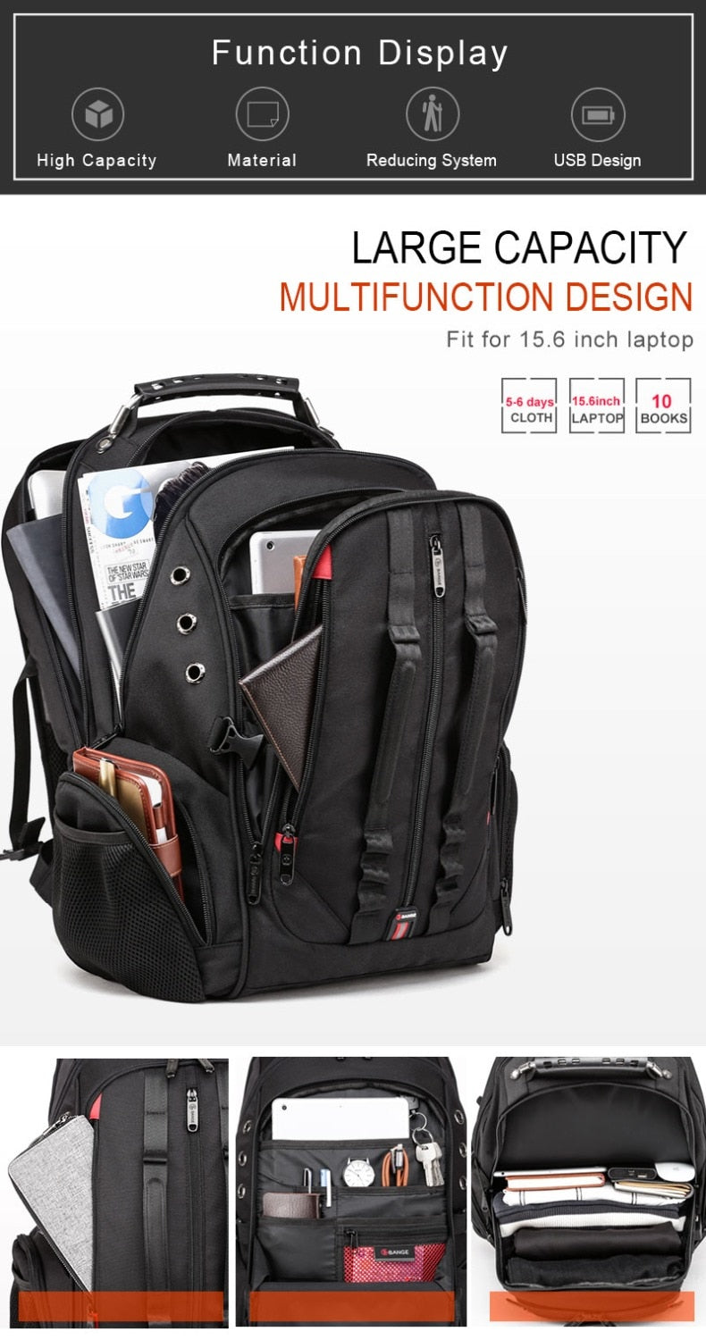 45L Anti theft Laptop Travel Backpack Fast Delivery USA