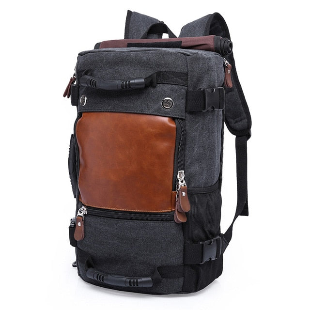 40L Vintage Canvas Travel Backpack