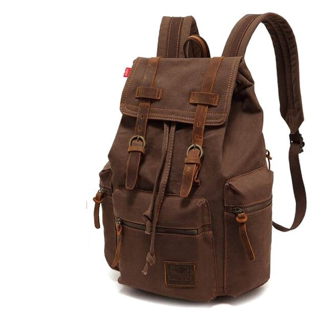 Vintage Canvas Large Capacity Travel Backpack