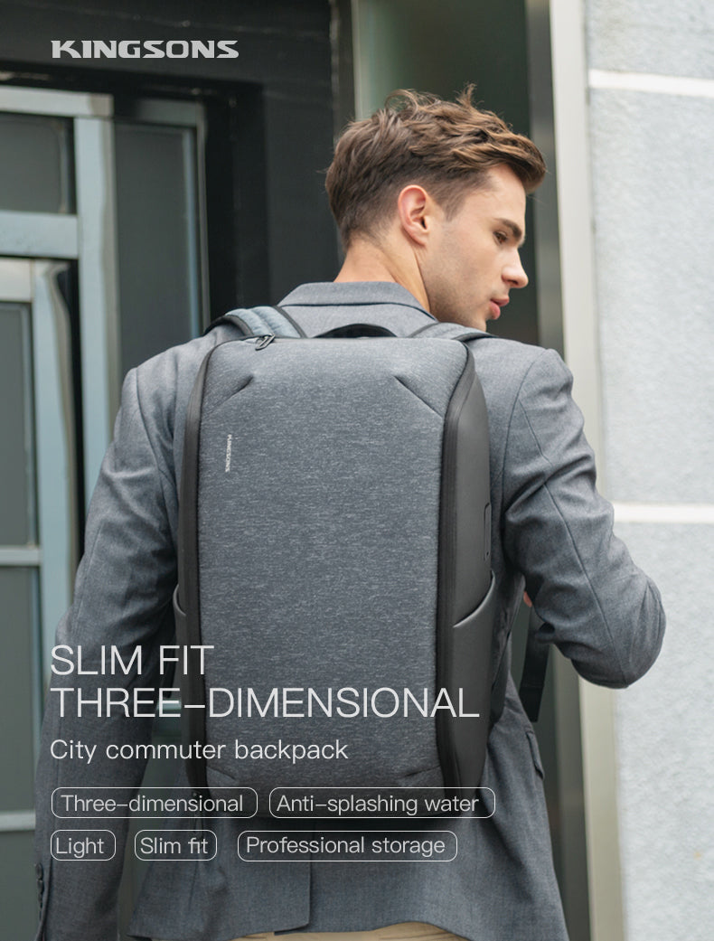 3D Slim Fit City Commuter Backpack