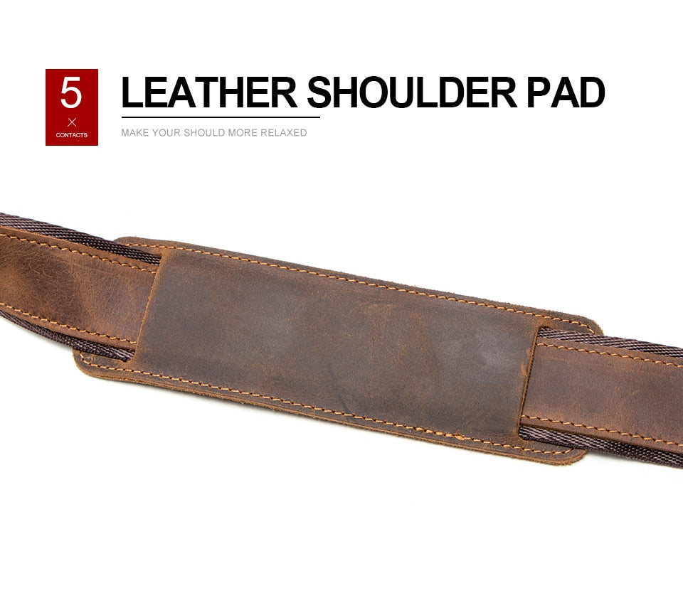 Genuine Leather Vintage Crossbody Bag
