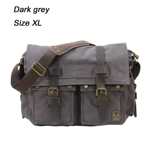 I AM LEGEND Militär Canvas XL Crossbody Bag