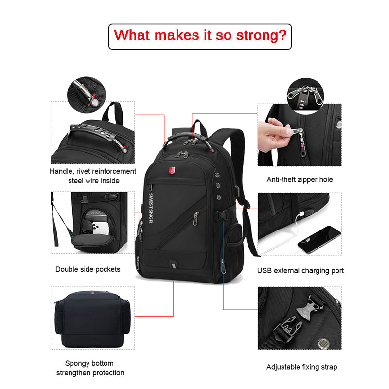 Waterproof 17 Inch Laptop Backpack